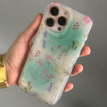 Transparent Floral iPhone Case – Aesthetic Wildflower Clear Shockproof Phone Cover