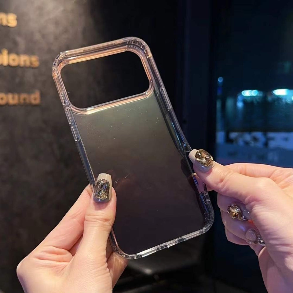 Luxury Glitter Gradient Crystal Clear iPhone Case – Shockproof Protective Cover with Camera Guard