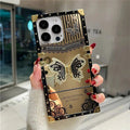 Limited Edition Butterfly iPhone Case | Luxury 3D Crystal Mirror Square Cover